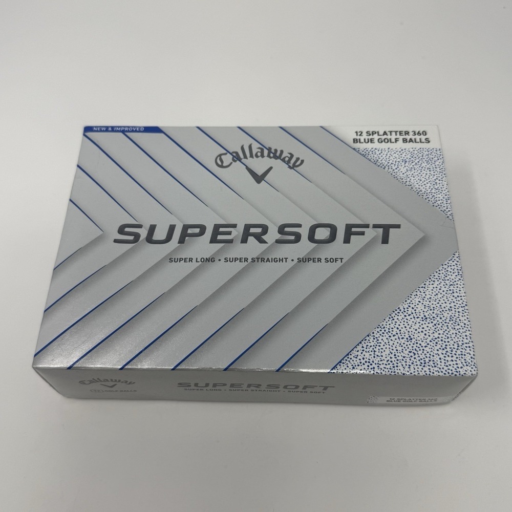 CALLAWAY GOLF SUPERSOFT GOLF BALLS - BLUE SPLATTER